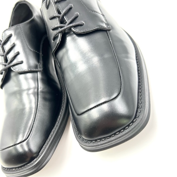 Kenneth Cole Mens Nevin Black Faux Leather Lace Up Dress Shoes Oxfords Size 8 M - Picture 5 of 12